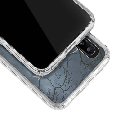 Gothic Queen with Silver Dragon by Nene Thomas Galaxy A30 Clear Case
