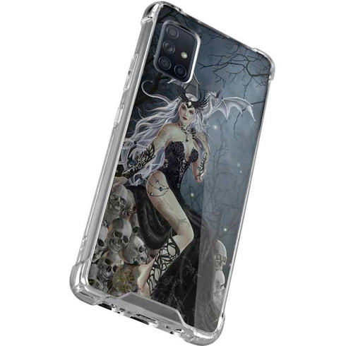 Gothic Queen with Silver Dragon by Nene Thomas Galaxy A71 5G Clear Case