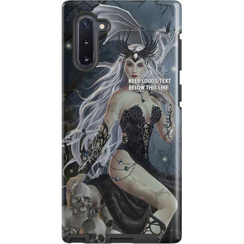 Gothic Queen with Silver Dragon by Nene Thomas Galaxy Note 10 Pro Case