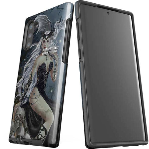 Gothic Queen with Silver Dragon by Nene Thomas Galaxy Note 10 Pro Case