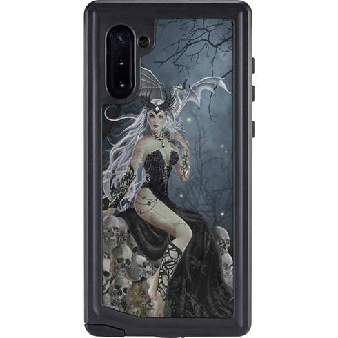 Gothic Queen with Silver Dragon by Nene Thomas Galaxy Note 10 Waterproof Case