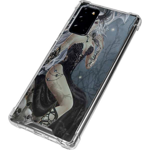 Gothic Queen with Silver Dragon by Nene Thomas Galaxy Note20 5G Clear Case