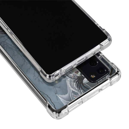 Gothic Queen with Silver Dragon by Nene Thomas Galaxy Note20 5G Clear Case