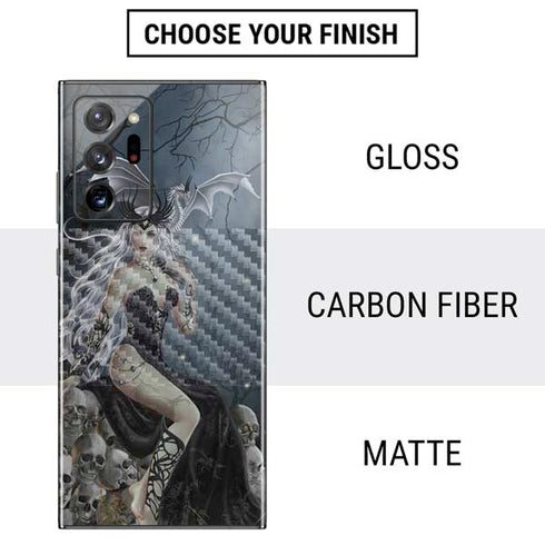 Gothic Queen with Silver Dragon by Nene Thomas Galaxy Note20 Ultra 5G Skin