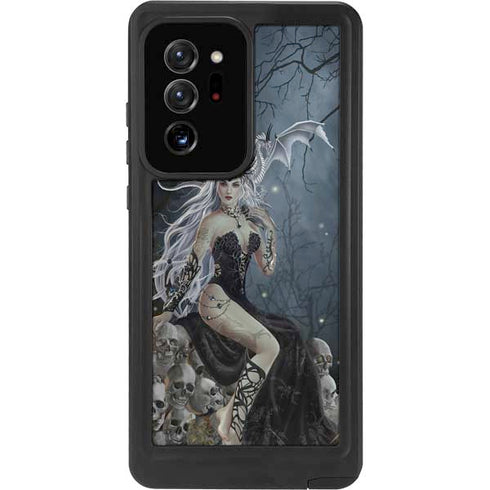 Gothic Queen with Silver Dragon by Nene Thomas Galaxy Note20 Ultra 5G Waterproof Case
