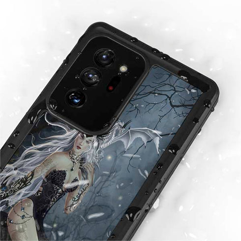 Gothic Queen with Silver Dragon by Nene Thomas Galaxy Note20 Ultra 5G Waterproof Case