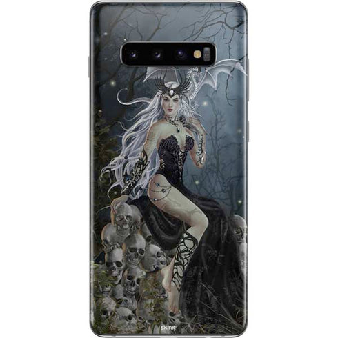 Gothic Queen with Silver Dragon by Nene Thomas Galaxy S10 Plus Skin