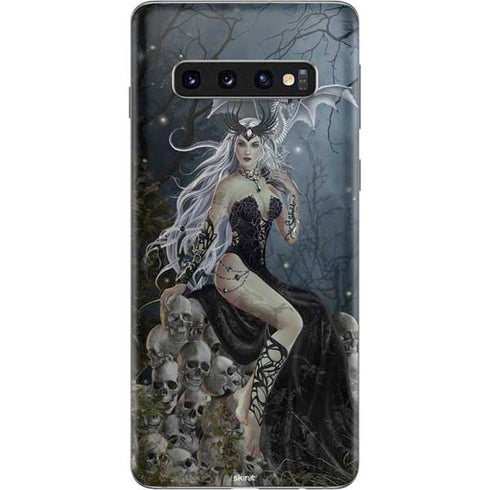 Gothic Queen with Silver Dragon by Nene Thomas Galaxy S10 Skin