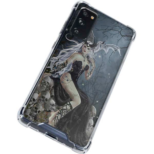 Gothic Queen with Silver Dragon by Nene Thomas Galaxy S20 FE Clear Case