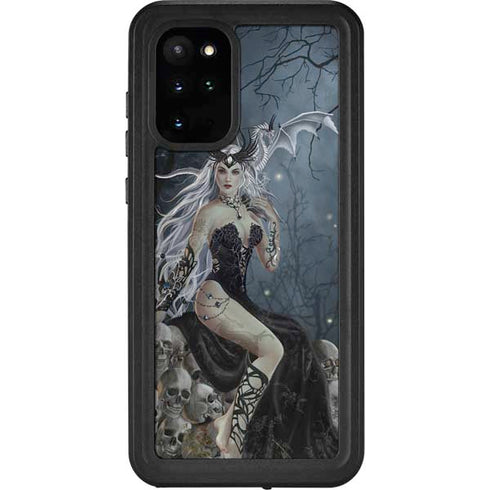 Gothic Queen with Silver Dragon by Nene Thomas Galaxy S20 Plus Waterproof Case