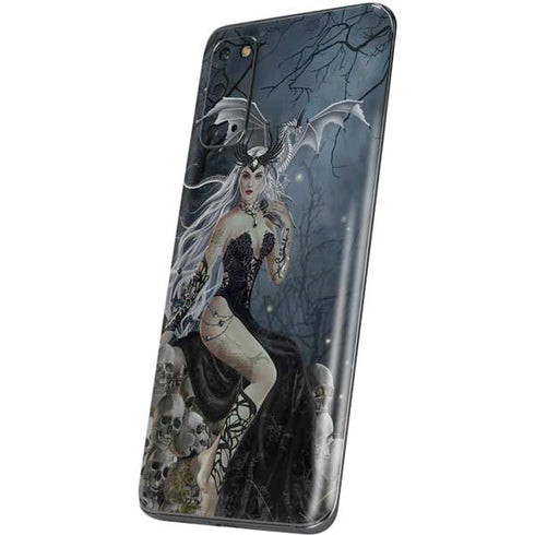 Gothic Queen with Silver Dragon by Nene Thomas Galaxy S20 Skin