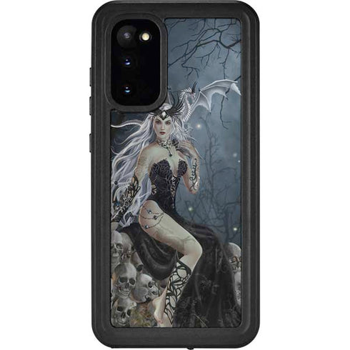 Gothic Queen with Silver Dragon by Nene Thomas Galaxy S20 Waterproof Case