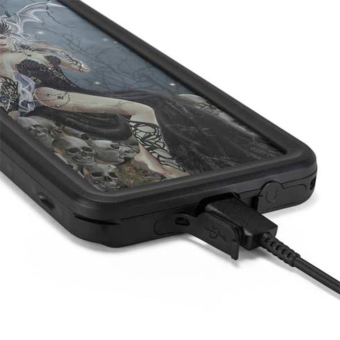 Gothic Queen with Silver Dragon by Nene Thomas Galaxy S20 Waterproof Case