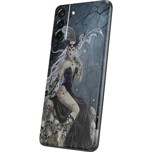 Gothic Queen with Silver Dragon by Nene Thomas Galaxy S21 5G Skin