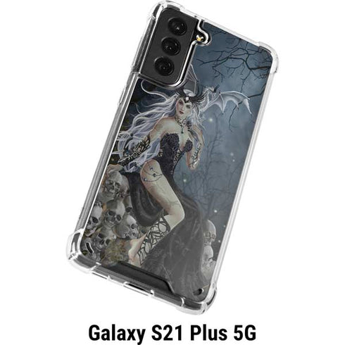 Gothic Queen with Silver Dragon by Nene Thomas Galaxy S21 Plus 5G Clear Case