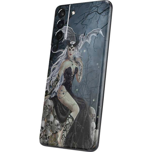 Gothic Queen with Silver Dragon by Nene Thomas Galaxy S21 Plus 5G Skin