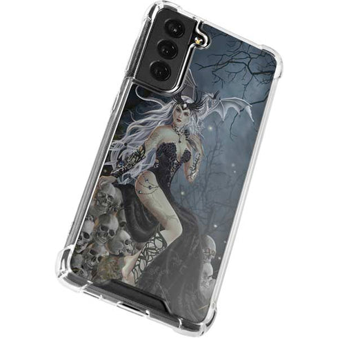 Gothic Queen with Silver Dragon by Nene Thomas Galaxy S22 Plus Clear Case