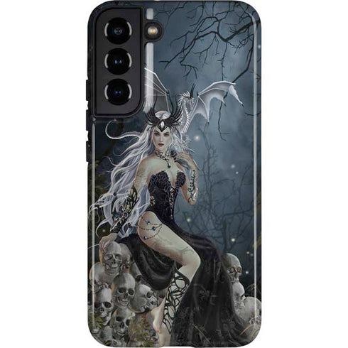 Gothic Queen with Silver Dragon by Nene Thomas Galaxy S22 Plus Pro Case