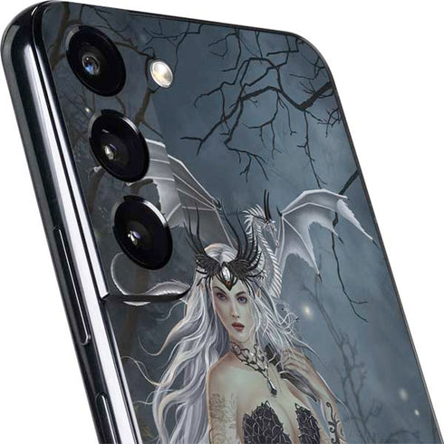 Gothic Queen with Silver Dragon by Nene Thomas Galaxy S22 Plus Skin