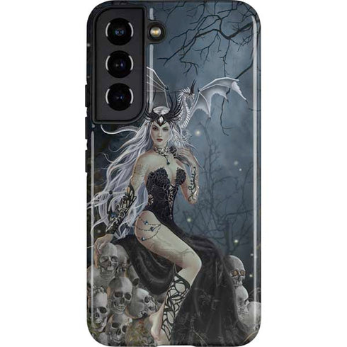 Gothic Queen with Silver Dragon by Nene Thomas Galaxy S22 Pro Case