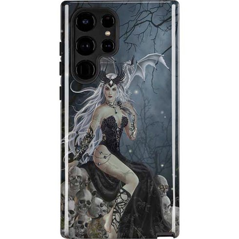 Gothic Queen with Silver Dragon by Nene Thomas Galaxy S22 Ultra Pro Case
