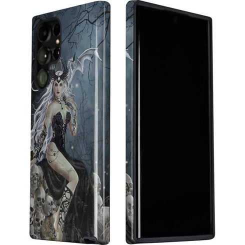 Gothic Queen with Silver Dragon by Nene Thomas Galaxy S22 Ultra Pro Case