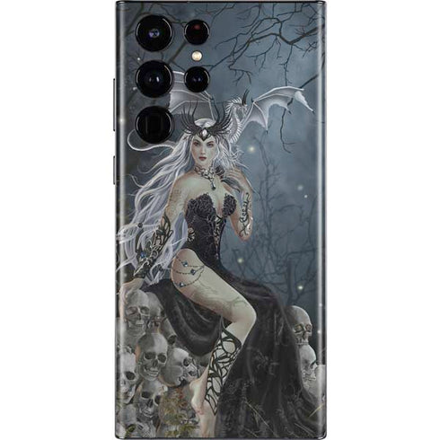 Gothic Queen with Silver Dragon by Nene Thomas Galaxy S22 Ultra Skin