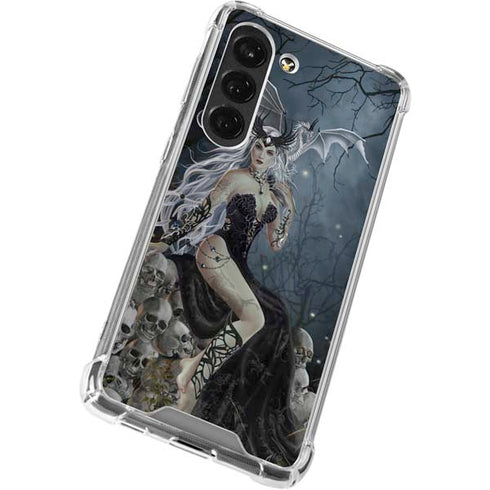 Gothic Queen with Silver Dragon by Nene Thomas Galaxy S23 Clear Case