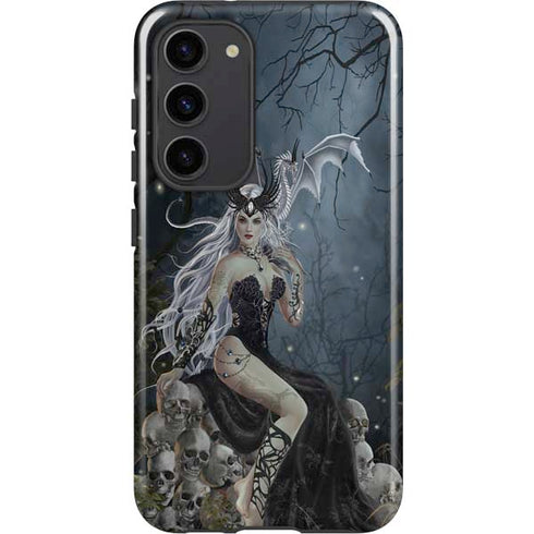 Gothic Queen with Silver Dragon by Nene Thomas Galaxy S23 Plus Pro Case