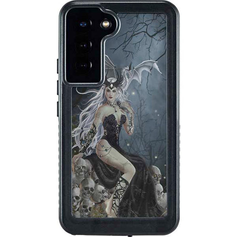 Gothic Queen with Silver Dragon by Nene Thomas Galaxy S23 Plus Waterproof Case