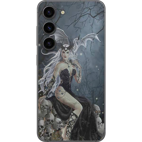 Gothic Queen with Silver Dragon by Nene Thomas Galaxy S23 Skin