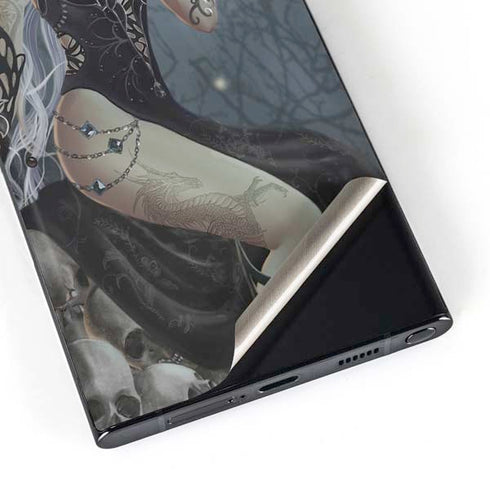 Gothic Queen with Silver Dragon by Nene Thomas Galaxy S23 Ultra Skin