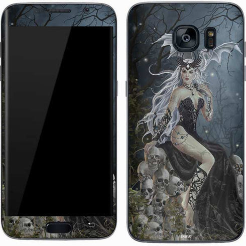 Gothic Queen with Silver Dragon by Nene Thomas Galaxy S7 Skin