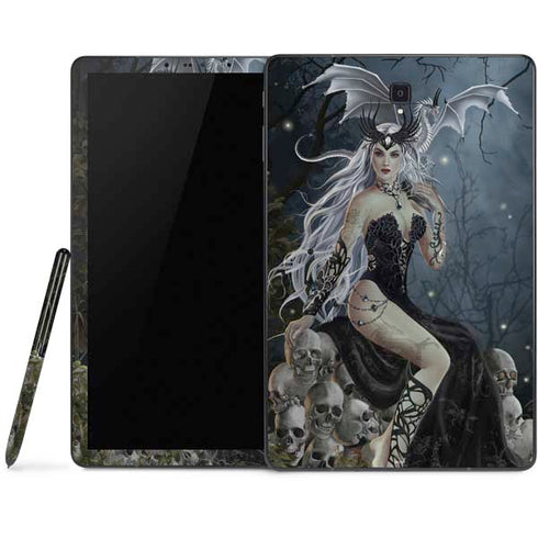 Gothic Queen with Silver Dragon by Nene Thomas Samsung Galaxy Tab Skin