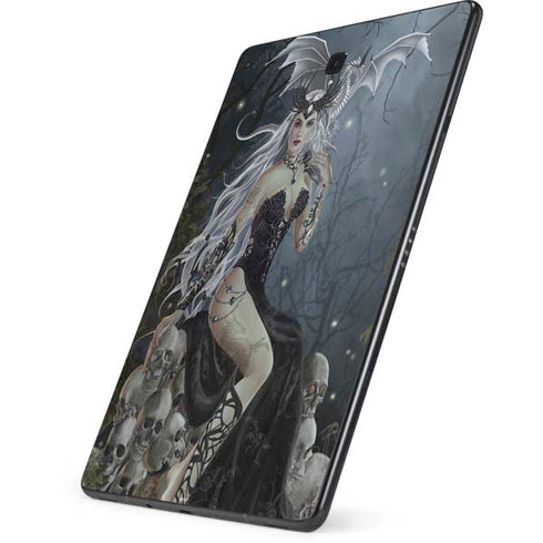Gothic Queen with Silver Dragon by Nene Thomas Samsung Galaxy Tab Skin