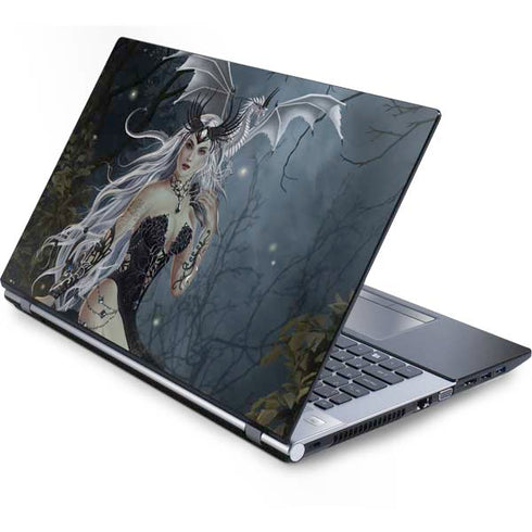 Gothic Queen with Silver Dragon by Nene Thomas Generic Laptop Skin