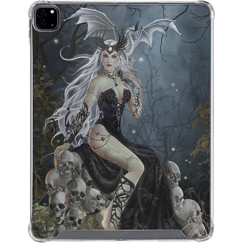Gothic Queen with Silver Dragon by Nene Thomas iPad Pro 12.9in (2020) Clear Case