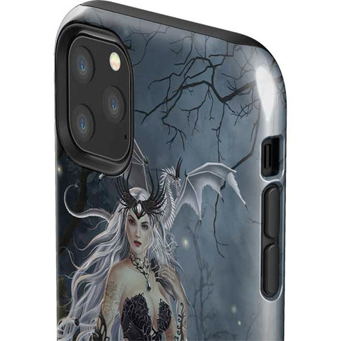 Gothic Queen with Silver Dragon by Nene Thomas iPhone 11 Pro Max Impact Case