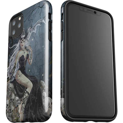 Gothic Queen with Silver Dragon by Nene Thomas iPhone 11 Pro Max Impact Case
