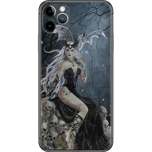 Gothic Queen with Silver Dragon by Nene Thomas iPhone 11 Pro Max Skin