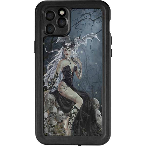 Gothic Queen with Silver Dragon by Nene Thomas iPhone 11 Pro Max Waterproof Case