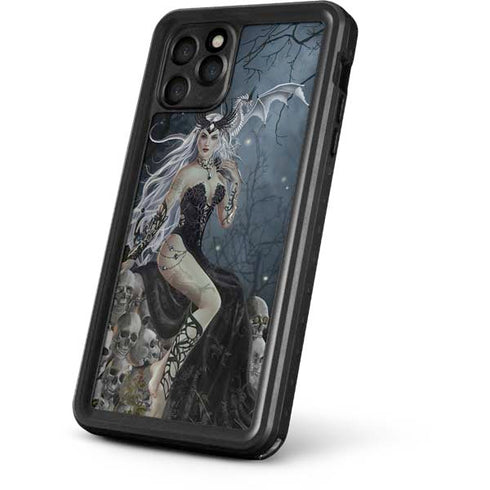 Gothic Queen with Silver Dragon by Nene Thomas iPhone 11 Pro Max Waterproof Case
