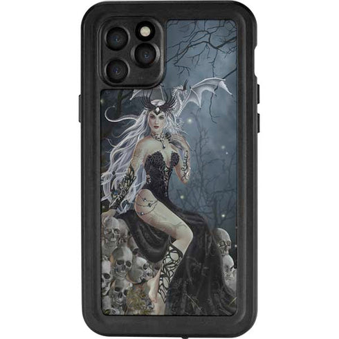 Gothic Queen with Silver Dragon by Nene Thomas iPhone 11 Pro Waterproof Case