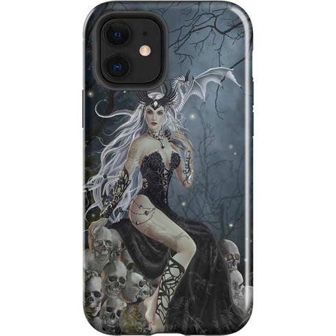 Gothic Queen with Silver Dragon by Nene Thomas iPhone 12 Impact Case
