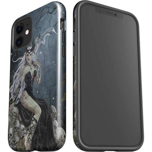 Gothic Queen with Silver Dragon by Nene Thomas iPhone 12 Impact Case