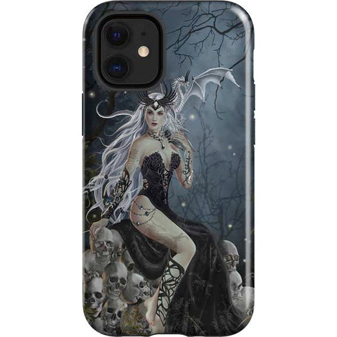 Gothic Queen with Silver Dragon by Nene Thomas iPhone 12 Mini Impact Case