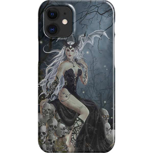 Gothic Queen with Silver Dragon by Nene Thomas iPhone 12 Mini Lite Case