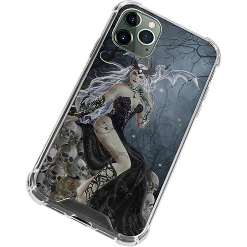 Gothic Queen with Silver Dragon by Nene Thomas iPhone 12 Pro Clear Case