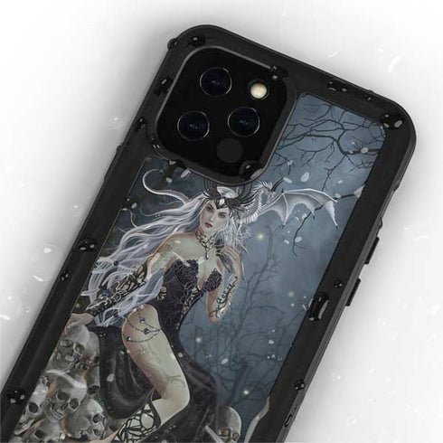 Gothic Queen with Silver Dragon by Nene Thomas iPhone 12 Pro Max Waterproof Case