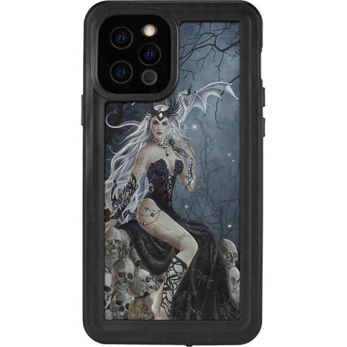 Gothic Queen with Silver Dragon by Nene Thomas iPhone 12 Pro Waterproof Case